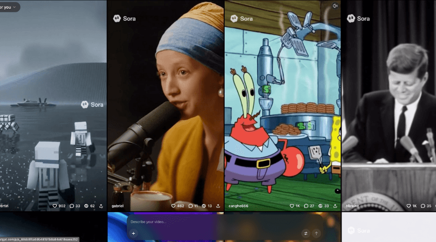 Sora 2 interfacescreenshot