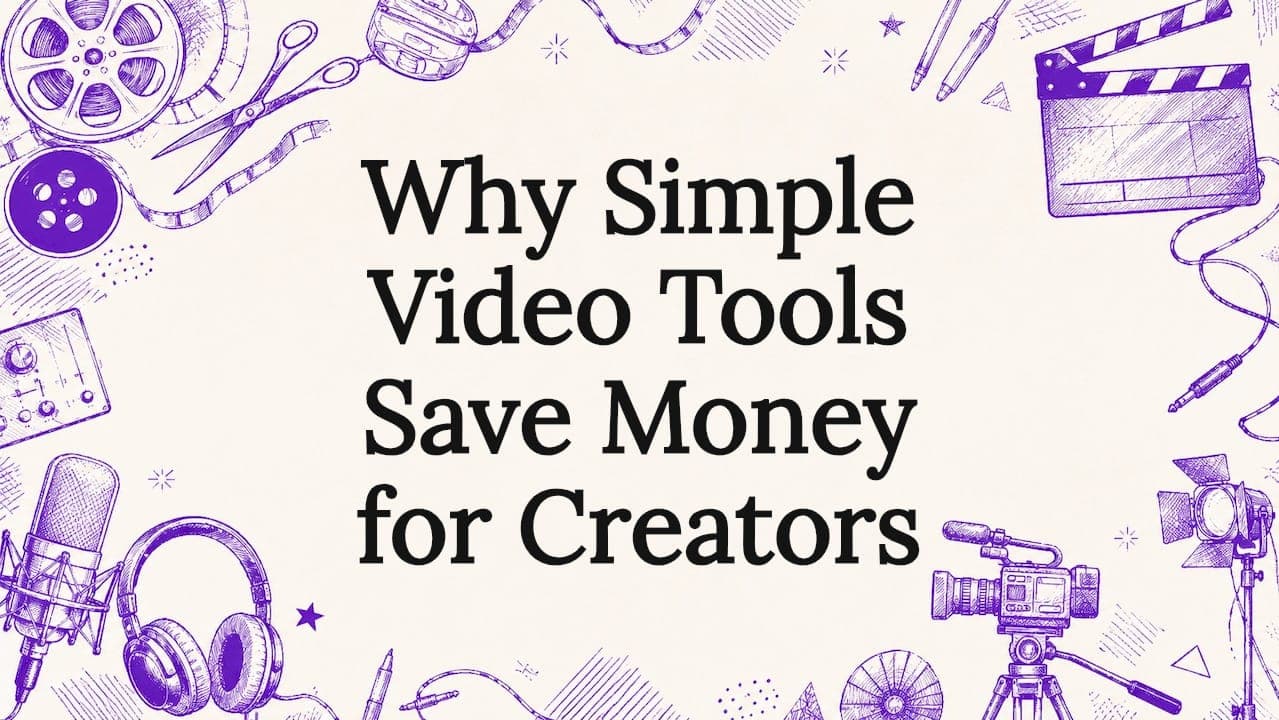 Why Simple Video Tools Save Money for Creators