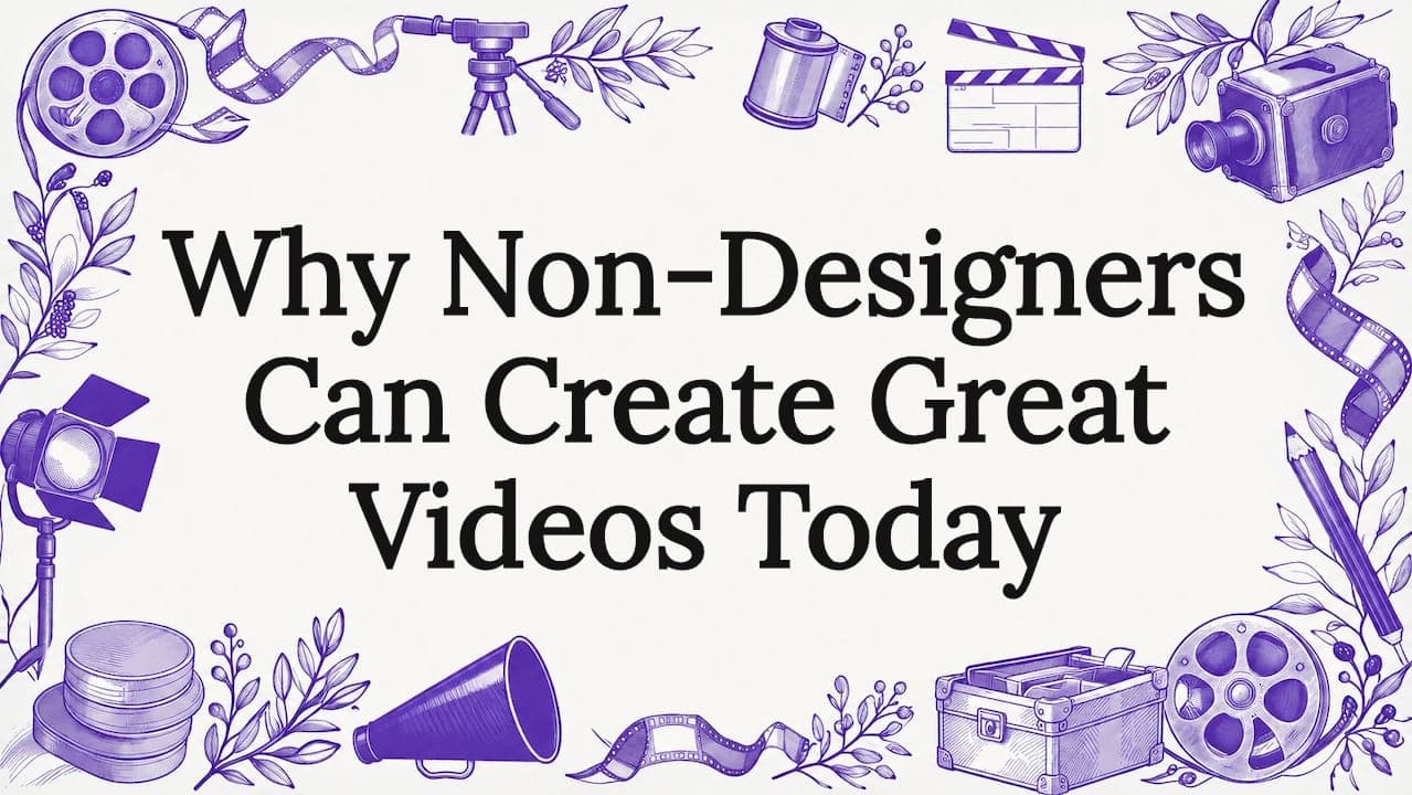Why Non-Designers Can Create Great Videos Today